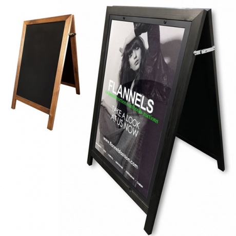 Surrey A Board Chalkboard and A1 Poster Holder Combined